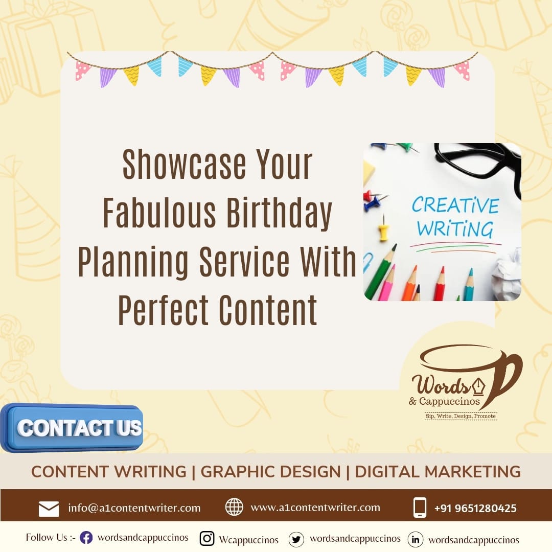 WCappuccinos's tweet image. If you seek the #best #partyplanning #contentwritingservice, then rest assured that you have found it! 

#Party, #cocktail or an impressive, fabulous #event, we will make sure that all focal aspects are captured brilliantly with our #services.