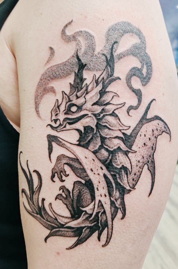 MacUaine's tweet photo. Check out this lil' baby! My first tattoo by talented zu_immortal (Instagram). I couldn't be happier with the result! ❤️ https://t.co/HZUnsO9WIq