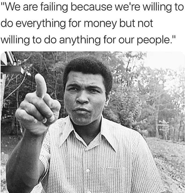 Morning 🌅 ☕ the great ANCESTOR speaks. ♥️ 🖤 💚