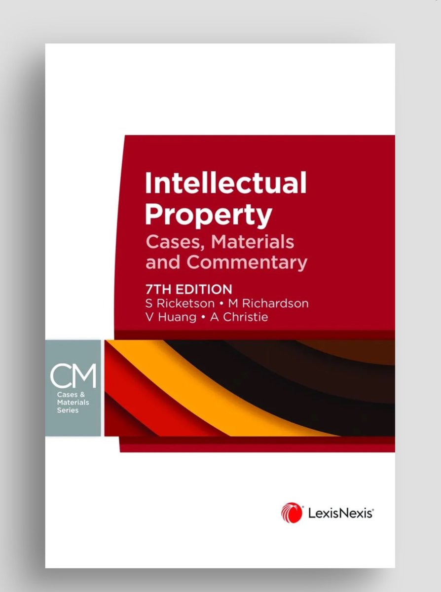 Vicki Huang (@drv_huang) on Twitter photo Very proud to launch the 7th edition of our leading text on Australian IP Law!!
By <a href="/MelbLawSchool/">Melbourne Law School</a> Profs Sam Ricketson, Megan Richardson, and Andrew Christie and <a href="/DeakinLaw/">Deakin Law School</a> A/Prof Vicki Huang Very proud to launch the 7th edition of our leading text on Australian IP Law!!
By <a href="/MelbLawSchool/">Melbourne Law School</a> Profs Sam Ricketson, Megan Richardson, and Andrew Christie and <a href="/DeakinLaw/">Deakin Law School</a> A/Prof Vicki Huang