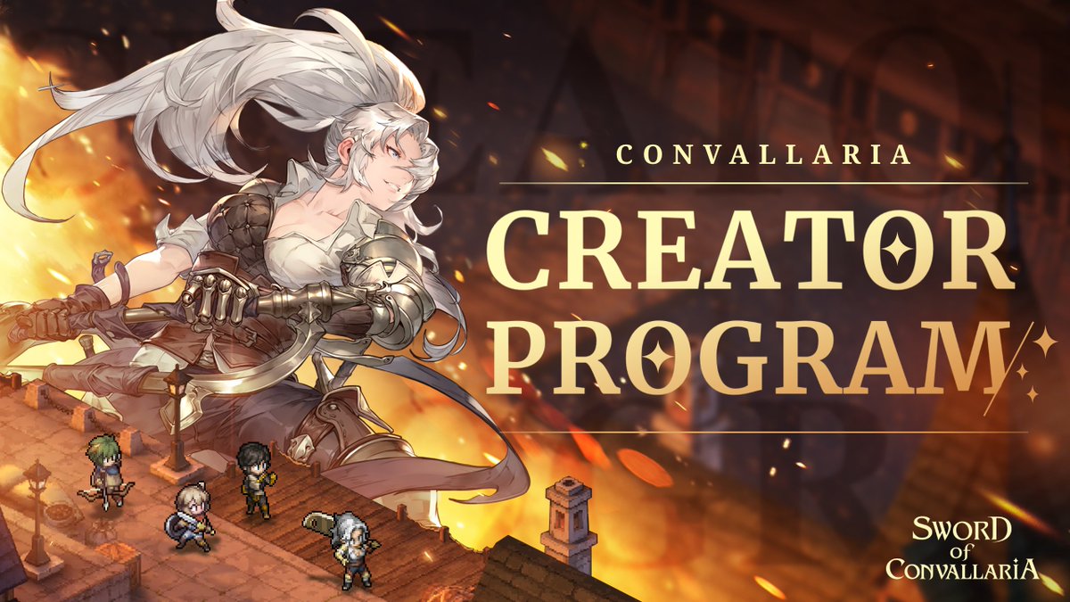 SwordofConva's tweet photo. 🌟Introducing the Convallaria Creator Program! Are you a TRPG enthusiast? Then join us to:
1️⃣Earn Exclusive Rewards
2️⃣Access Updates Early
3️⃣Engage with Devs

Apply Now!👉https://t.co/yoZEptTprh

Note: Currently accepting YouTube applications only. Stay tuned for more updates! https://t.co/sNzVu9LHwK
