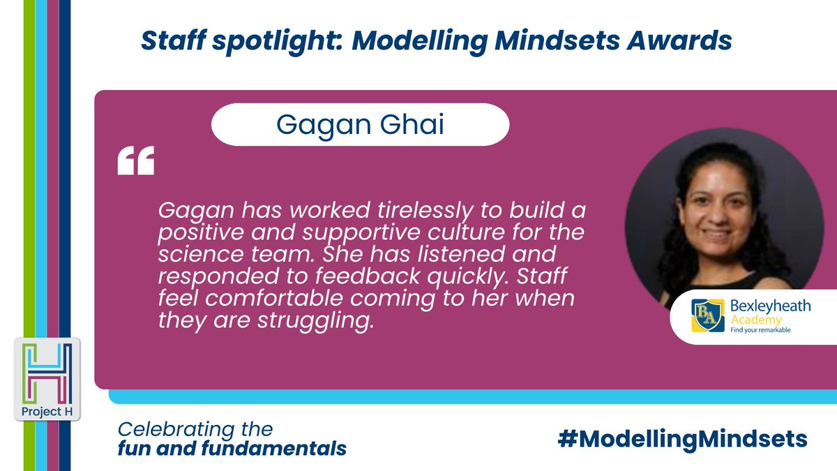 Project H (@projecthuk) on Twitter photo Next up in our series spotlighting brilliant people who received nominations for their impact is Gagan Ghai at <a href="/BexleyheathA/">Bexleyheath Academy</a>. Congratulations! 🎉
With the #ModellingMindsets campaign, we’re highlighting the best of the teaching profession across @AETAcademies' network. Next up in our series spotlighting brilliant people who received nominations for their impact is Gagan Ghai at <a href="/BexleyheathA/">Bexleyheath Academy</a>. Congratulations! 🎉
With the #ModellingMindsets campaign, we’re highlighting the best of the teaching profession across @AETAcademies' network.