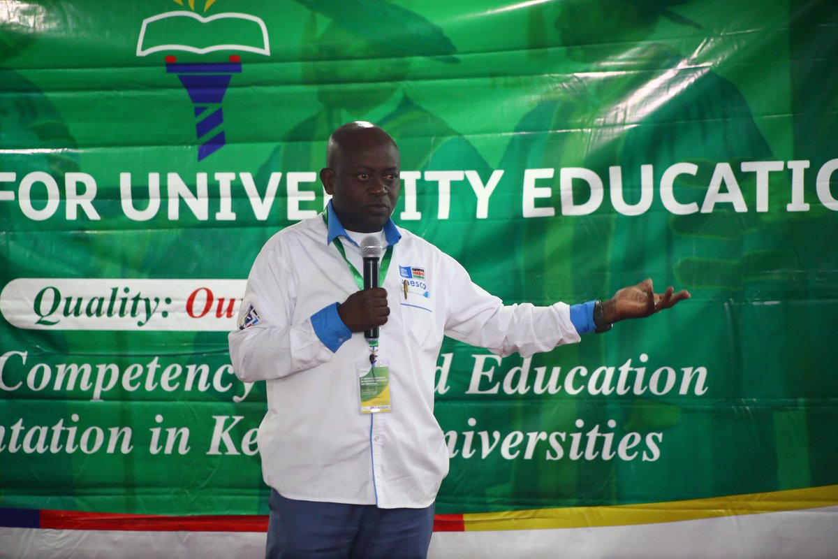 CUE_Kenya's tweet photo. Dr. George Eshiamwata gave a thought-provoking presentation about leveraging UNESCO resources for research and knowledge dissemination.
#4thBiennialConference https://t.co/qnQYa5V34y