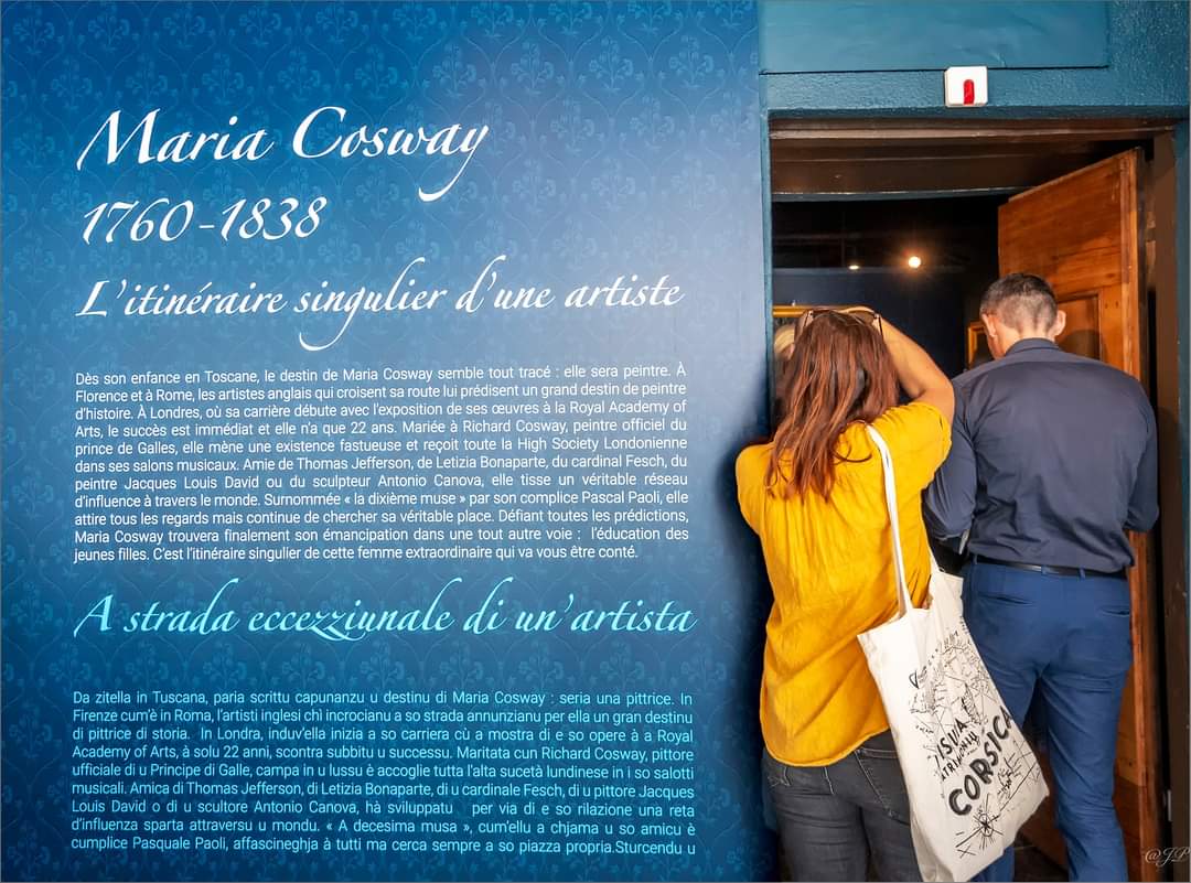 Isa2b75's tweet image. 10/06/24 Museu Pasquale Paoli, Merusaglia. Inauguration exposition Maria Cosway (1760-1838) A strada eccezziunale di un'artista. Photos @ Jp