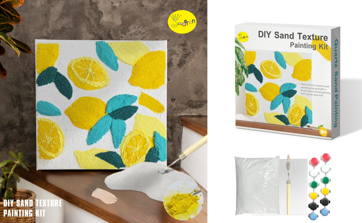 smartendiy's tweet photo. DIY Sand   Texture Painting Kit
This quartz sand art craft is full of entertainment and   provides a wonderfully unique way for kids to create exquisite quartz sand   paintings. https://t.co/0DUgdPLutD