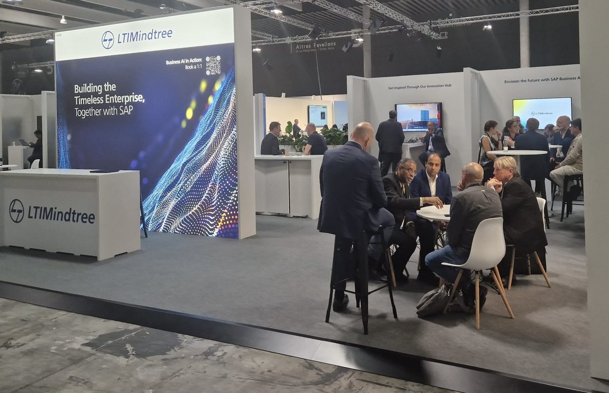 LTIMindtreeOFCL's tweet image. #LTIMindtree shines bright on Day 2 at #SAPSapphire! Ready to build a timeless enterprise with us and SAP? Join our experts at booth #5.108 now. Dive into our @SAP Business AI Ideation Challenge for a chance to win big. Don&apos;t miss out on shaping the future. #SAPBusinessAI