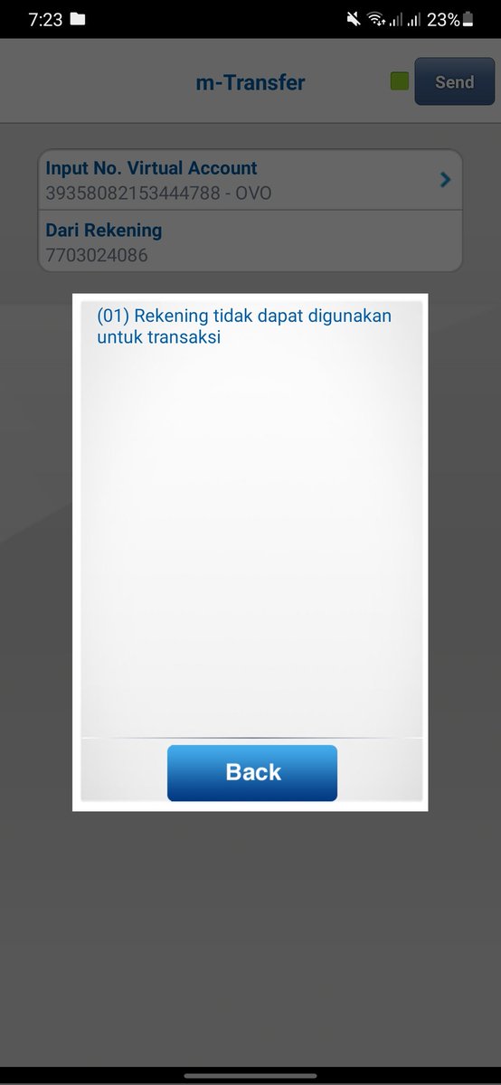 BaliLivingFTF's tweet photo. @HaloBCA ini rekening saya kenapa ya tidak bisa dipakai transaksi? Tarik tunai pakai kartu debit &amp; cardless juga tidak bisa padahal saldo masih ada? Scan QR juga tidak bisa yg bisa hanya menerima saldo dari rekening lain. Tolong bantuannya https://t.co/gTImbw3hVj