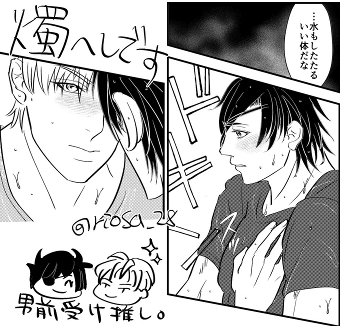 わたくし男前受けを推してるので、こんな感じの燭へしです❗️顔赤らめる攻め大好きです❗️ 