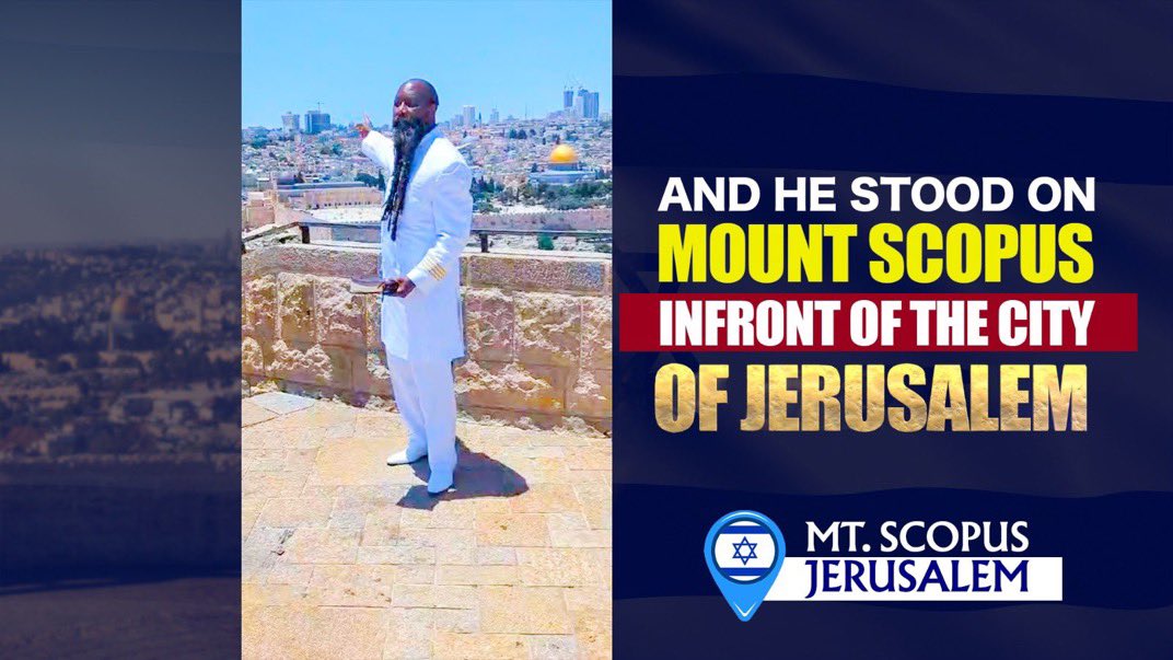 LouisLupo4's tweet photo. #HashemsMouthpiece

AND HE STOOD ON MOUNT SCOPUS IN FRONT OF THE CITY OF JERUSALEM. 

HE STOOD AT THAT PLACE AND ANNOUNCED TO THE FOUR CORNERS OF THE EARTH THAT THE MESSIAH IS COMING. https://t.co/qgB4VeiMBt