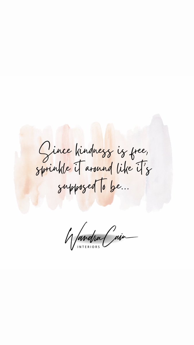 InteriorsWandra's tweet photo. Since kindness is FREE sprinkle it around like it ‘s suppose to be … treat people the way you want to be treated 💯💯 https://t.co/71QbgRJqjw