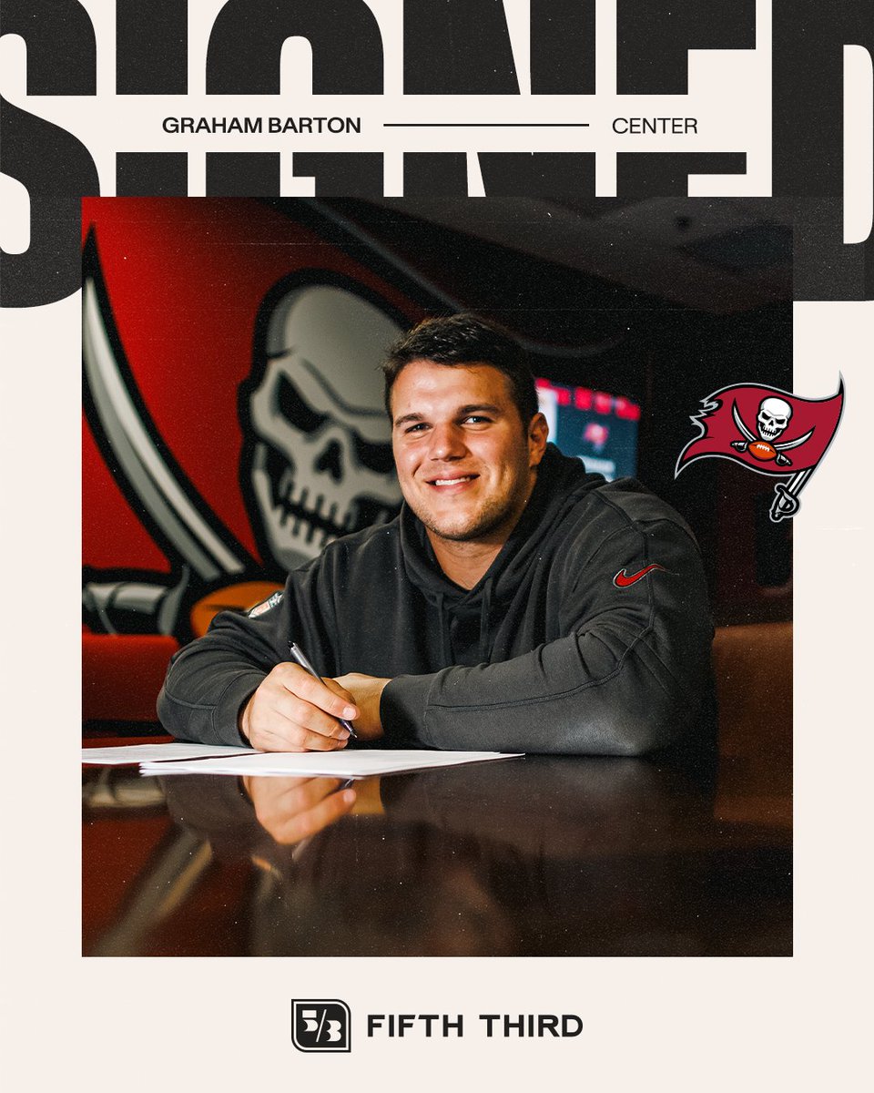 Tampa Bay Buccaneers (@buccaneers) on Twitter photo Our first-round pick is officially signed.
Keep putting in that work, <a href="/grahambarton53/">Graham Barton</a>! 💪 Our first-round pick is officially signed.
Keep putting in that work, <a href="/grahambarton53/">Graham Barton</a>! 💪