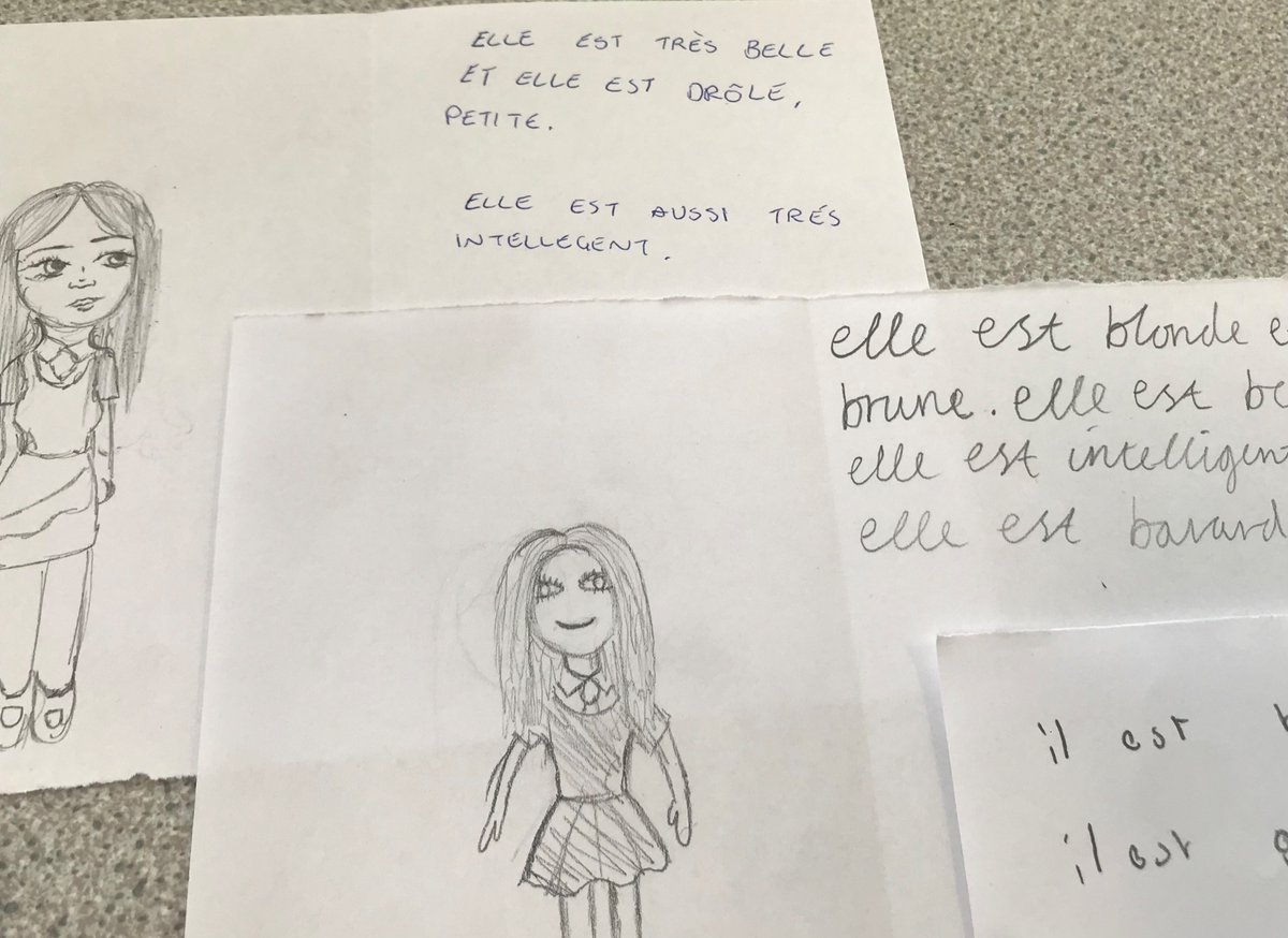 OLHSModLangs's tweet image. S3 French used the newly- learnt vocabulary on personalities to describe classmates. We then played a game of guess who? Lots of fun creative writing ✍️ 🇫🇷