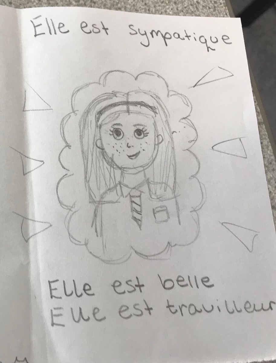 OLHSModLangs's tweet image. S3 French used the newly- learnt vocabulary on personalities to describe classmates. We then played a game of guess who? Lots of fun creative writing ✍️ 🇫🇷