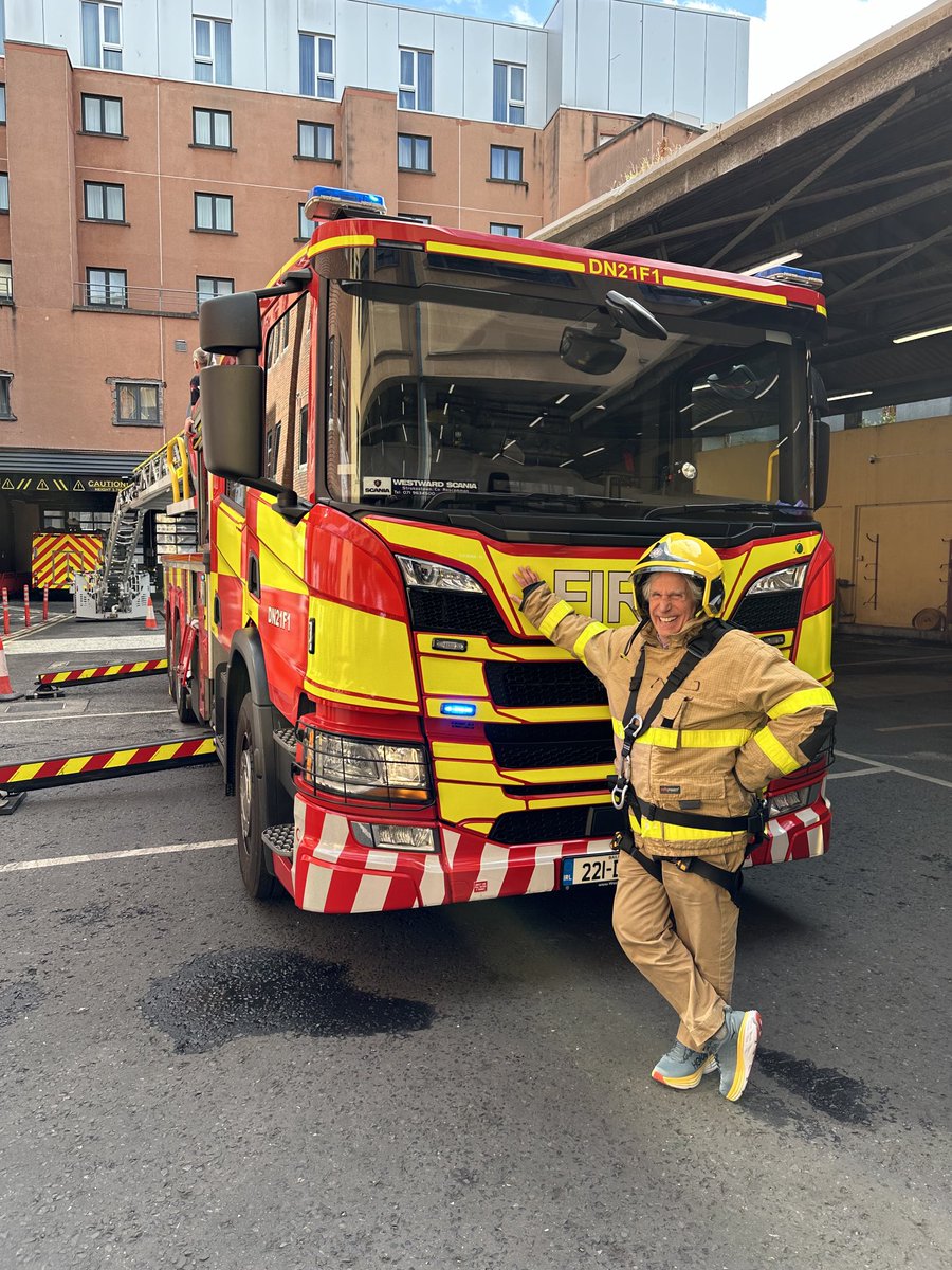hwinkler4real's tweet photo. Joining the firefighters here in Dublin !!!! What a bunch https://t.co/b8VZnEA82N
