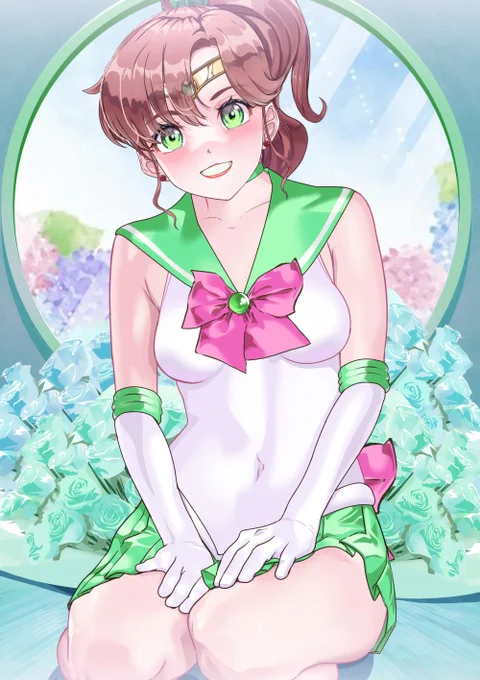おはようございます(#^.^#)正座でおしとやかを演出思わず乙女の部分出ちゃいました#セーラージュピター #正座 