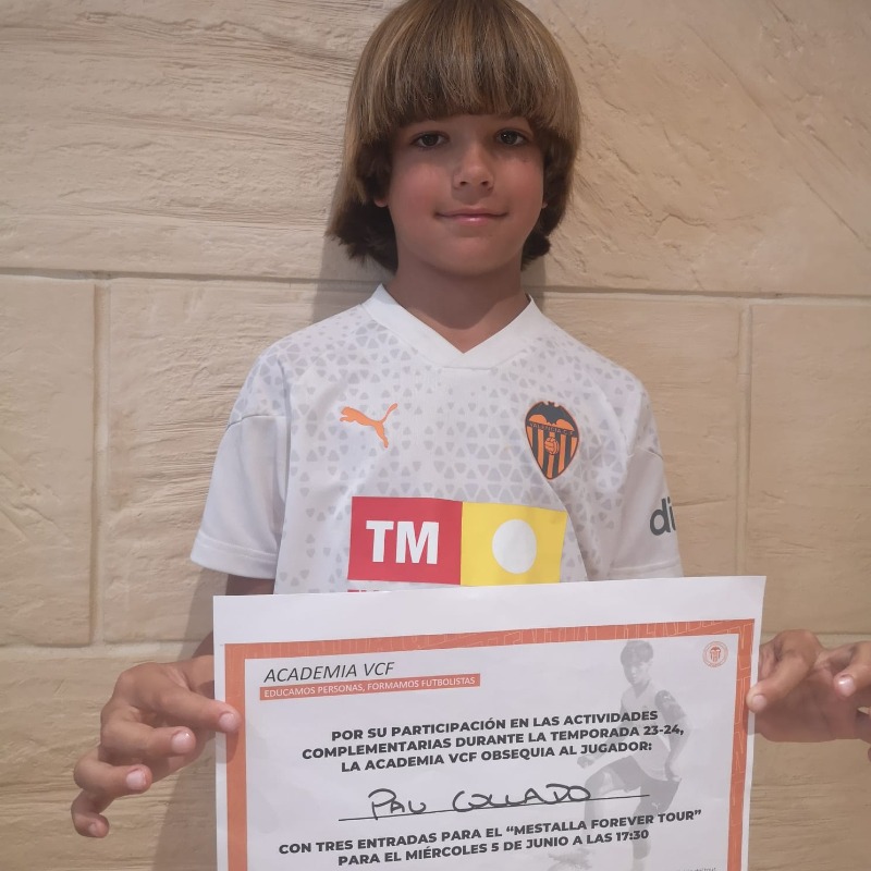 Academia_VCF's tweet photo. 👏👏 Reconocimiento a nuestros jugadores de Fútbol 8 que más han participado en las actividades complementarias

🦇 Pau Collado
🦇 Guillermo Palop
🦇 Álex Ferrer
🦇 Marc Bueno
🦇 Hugo Gozálbez

Grande, FAMILIA ‼️