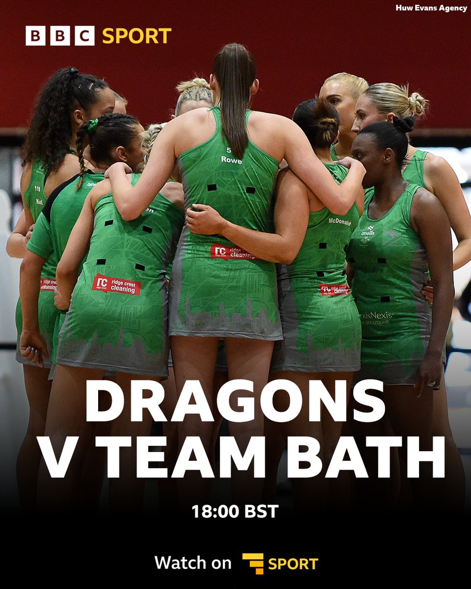 Last game of the regular season!

On Saturday, <a href="/cardiffdragons_/">LexisNexis Dragons</a> look to end their season on a high as they host Team Bath at the Utilita Arena 🏐

You can watch the action live on <a href="/BBCSport/">BBC Sport</a> website and app from 18:00📲

#BBCNetball