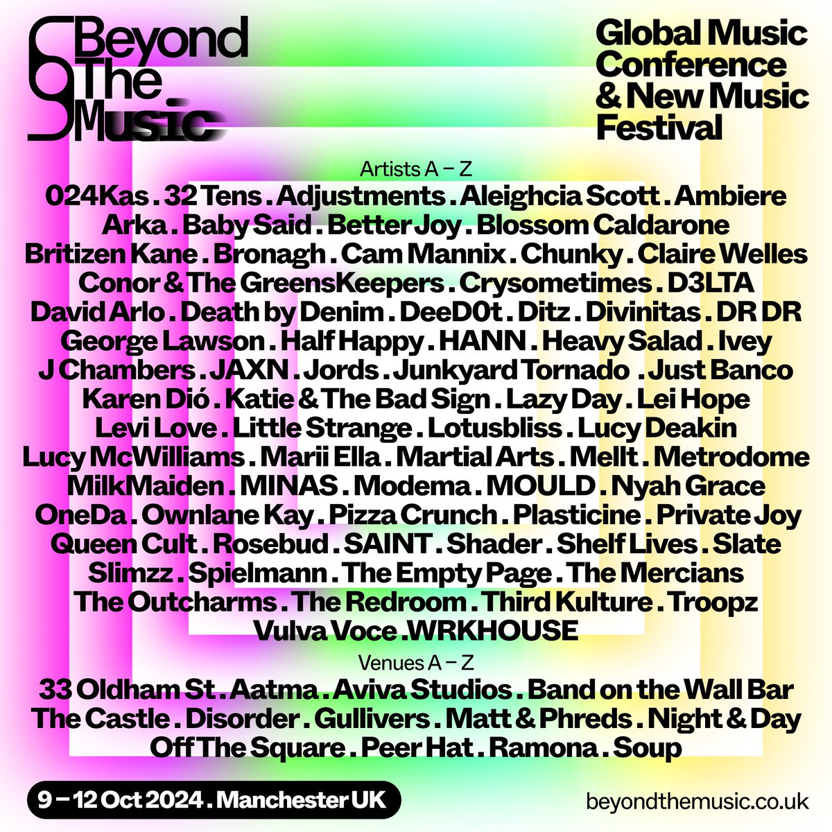 So exited to be playing <a href="/gobeyondmcr/">Beyond The Music</a> this year, presale sign up is available now, link in our bio ✨