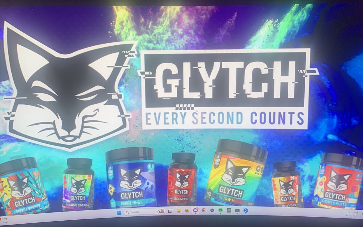 Scootp241's tweet photo. Starting my day with Glytch Revive!!! Blackberry lemonade loving it!!! Definitely representing it on one of my monitors!! https://t.co/5wTapGUdbo