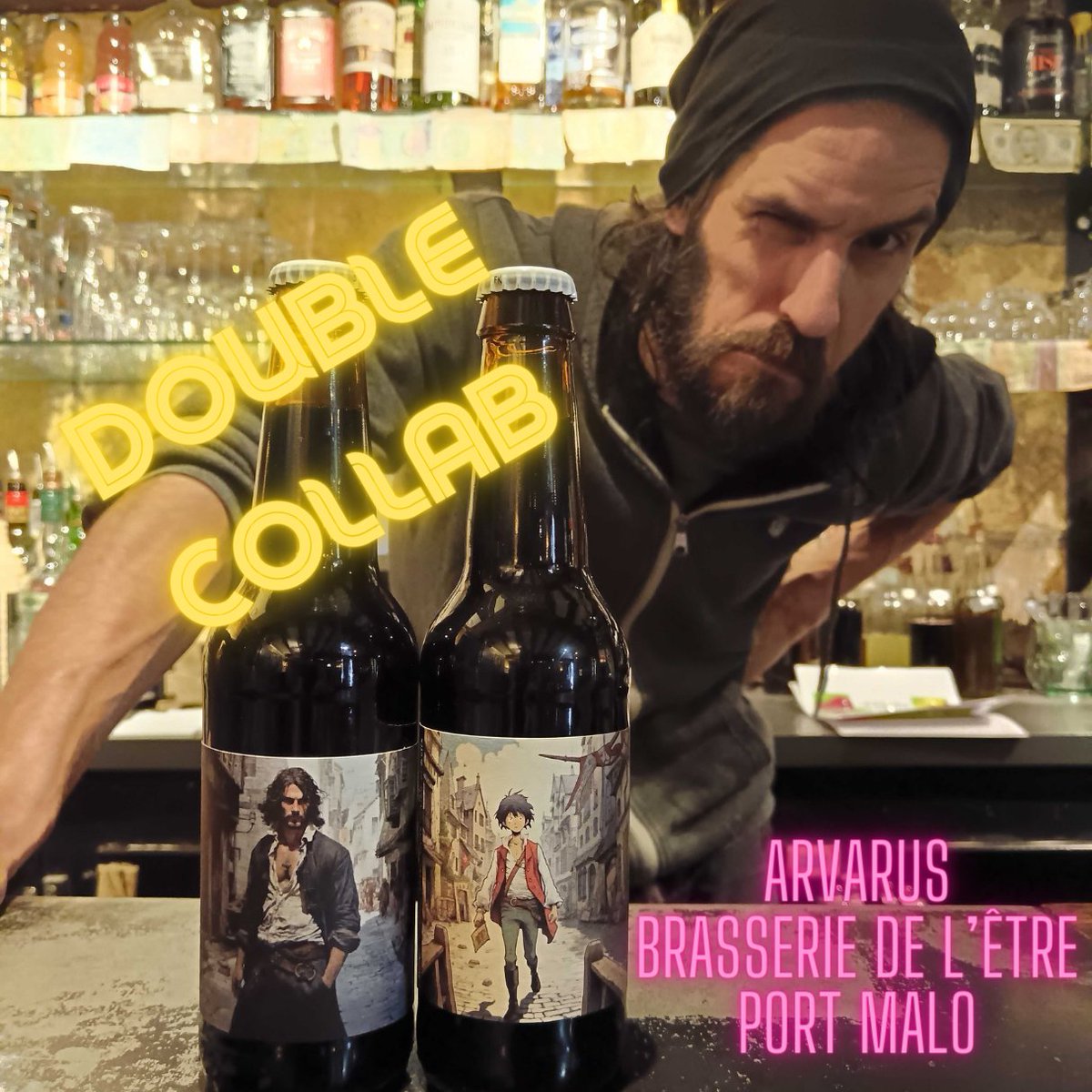 Double collab, double sortie.
Brassées pour, et avec Thomas du Port-Malo, et les copains de la brasserie de l'Être. 

- Le Port-Malo, imperial Stout 11,7%
- Le Petit Malo, dry Stout 4,3%

Du noir, du dense et du léger, c'est un grand écart gustatif qu'on vous promet.