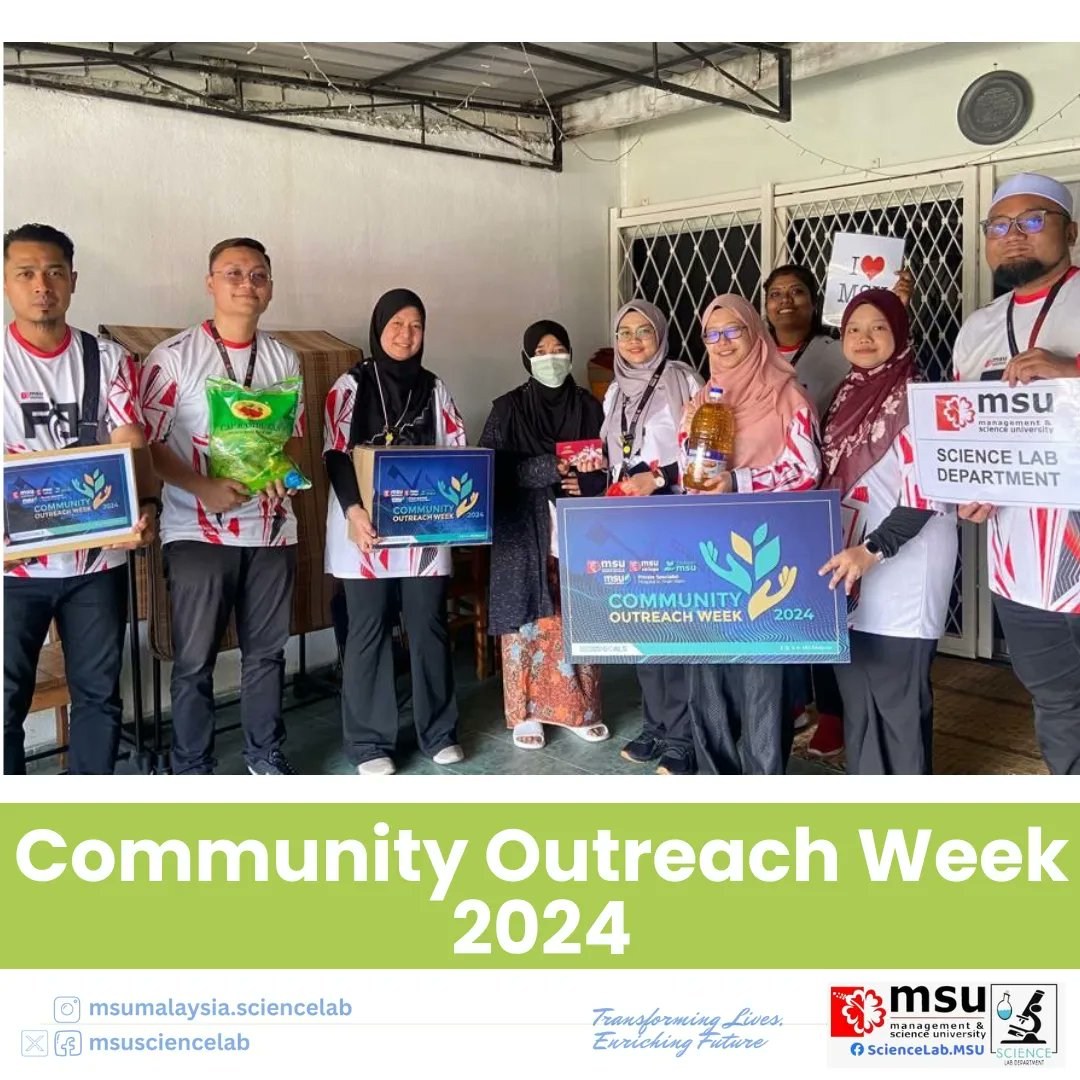 MSUsciencelab's tweet photo. Engaging with the community through the Community Outreach Week 2024 programme. @msusciencelab takes this opportunity to deliver basic essentials to B40 families to celebrate the upcoming Eid-adha festival.
#MSUmalaysia
#communityoutreachweek
#SDG01
#SDG02
#SDG17 https://t.co/w8EScJPchU
