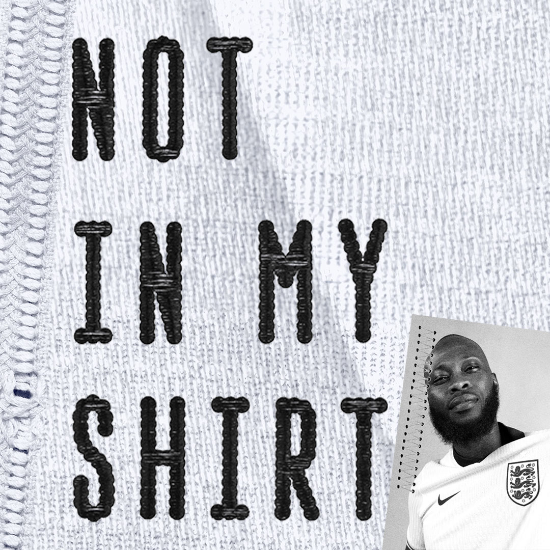 @ee 🤝 @england #EEProudSupporter

This is my shirt

There are many like it.
But this one is mine.

This shirt is extra large.
The whole country wears it.

This shirt can weigh heavy.
But we'll always be proud to wear it.