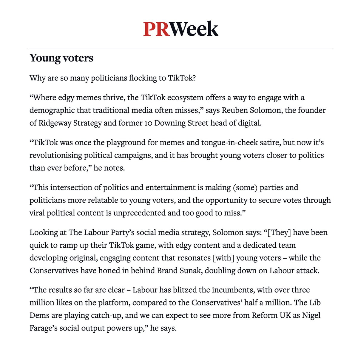 Ridgeway Strategy tweet media