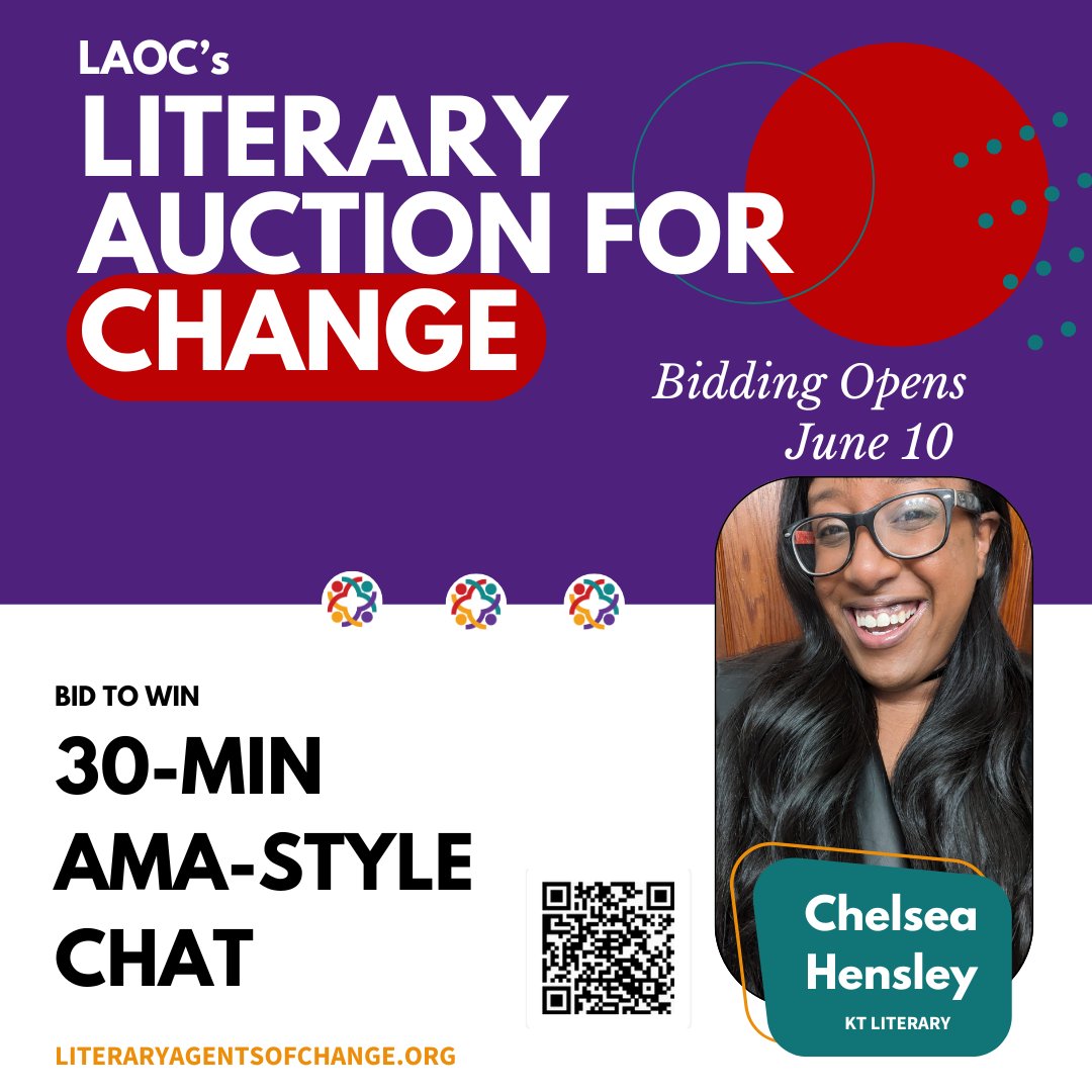 Chelsea Hensley (@chelseabigbang) on Twitter photo bid to win 30 mins to talk publishing with meeeee! I've got time and so do a lot of other people in <a href="/litagtsofchange/">Literary Agents of Change</a>'s 2024 auction
givebutter.com/c/MsVK8X/aucti… bid to win 30 mins to talk publishing with meeeee! I've got time and so do a lot of other people in <a href="/litagtsofchange/">Literary Agents of Change</a>'s 2024 auction
givebutter.com/c/MsVK8X/aucti…