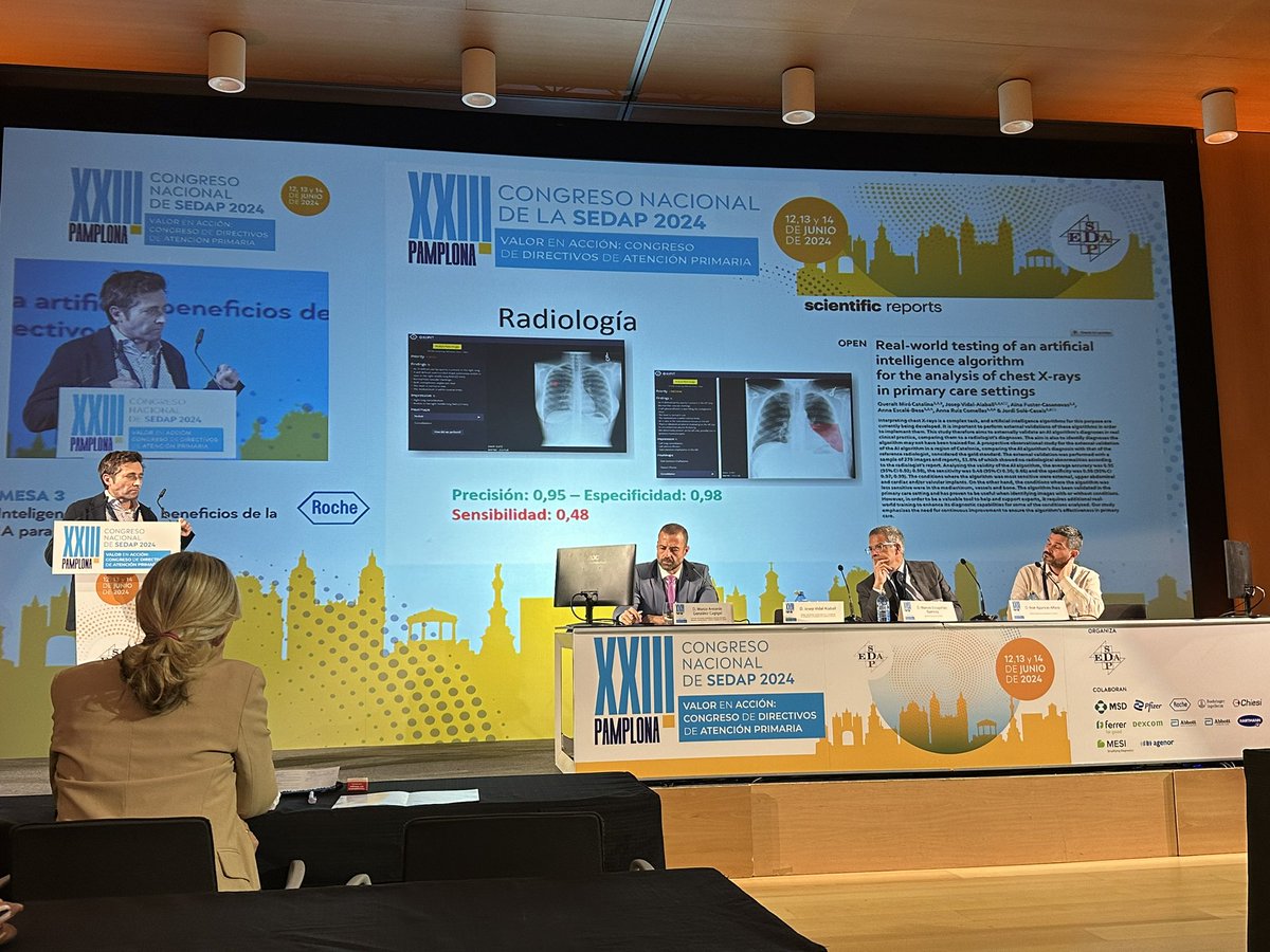 EDescals's tweet photo. #SEDAP2024 la Inteligencia Artificial explicada per grans professionals: @jvalaball amb exemples pràctics de la Unitat Recerca @icscatcentral , i @evaanyon formant-nos sobre eines per utilitzar-la. No és el futur, ès el present! https://t.co/foemyE1YqZ