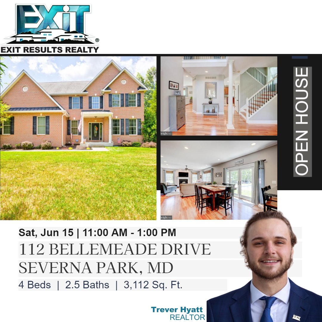 ExitResults's tweet photo. Catch us out and about this weekend at these Open Houses! 

#openhouse #marylandopenhouse #exitresultsrealty #baltimorerealestate #marylandrealestate #loveEXIT #nottinghammd #baltimore #severnaparkmd #haveleads #needclosers https://t.co/tm65r1FYik