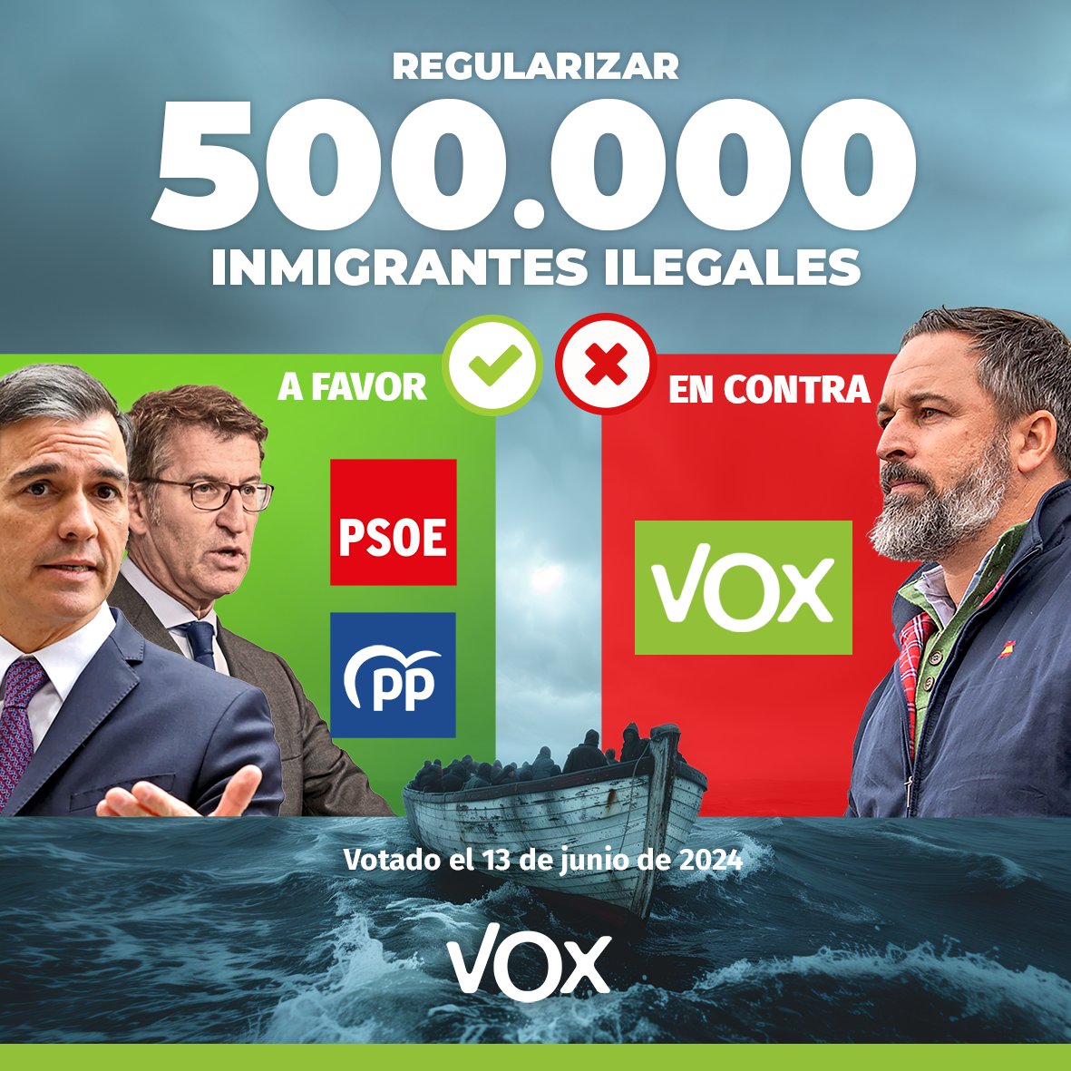 vox_es's tweet photo. Hoy ha vuelto a pasar esto. 

Cuando te vuelvan a decir que VOX no es necesario, enséñales esta imagen 👇 https://t.co/Xla3BcCMGG