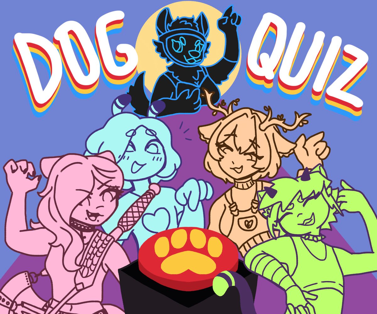 dotBeeps's tweet photo. Really excited to announce a collab with @cass__draws, @arcaday0, Slug (TheLoveSlug), and Dolly (DollarFiftySlice)!

I'll be subjecting them to all sorts of questions in my new game show: Dog Quiz!

The collab will be happening 6/19 at 1:00PM EST on my channel! https://t.co/Fu0I3gIEWl