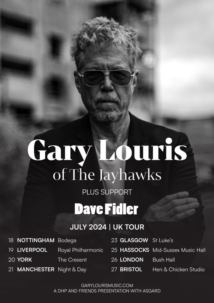 davefid's tweet image. Super excited to announce that I will be opening for @GaryLourisMusic of The Jayhawks on his upcoming UK tour. I&apos;ve admired him as a songwriter for a long time and can&apos;t wait to tour with him. Tickets from garylourismusic.com

To celebrate I&apos;m releasing a single this July x