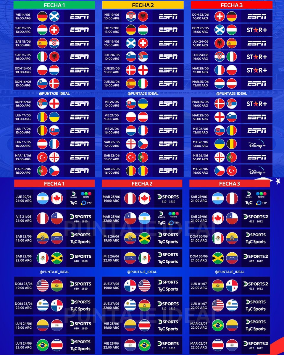Para guardar 📁

Calendario de la Eurocopa y la Copa América 🏆 

¡Qué junio y julio se viene para los futboleros! ⚽️