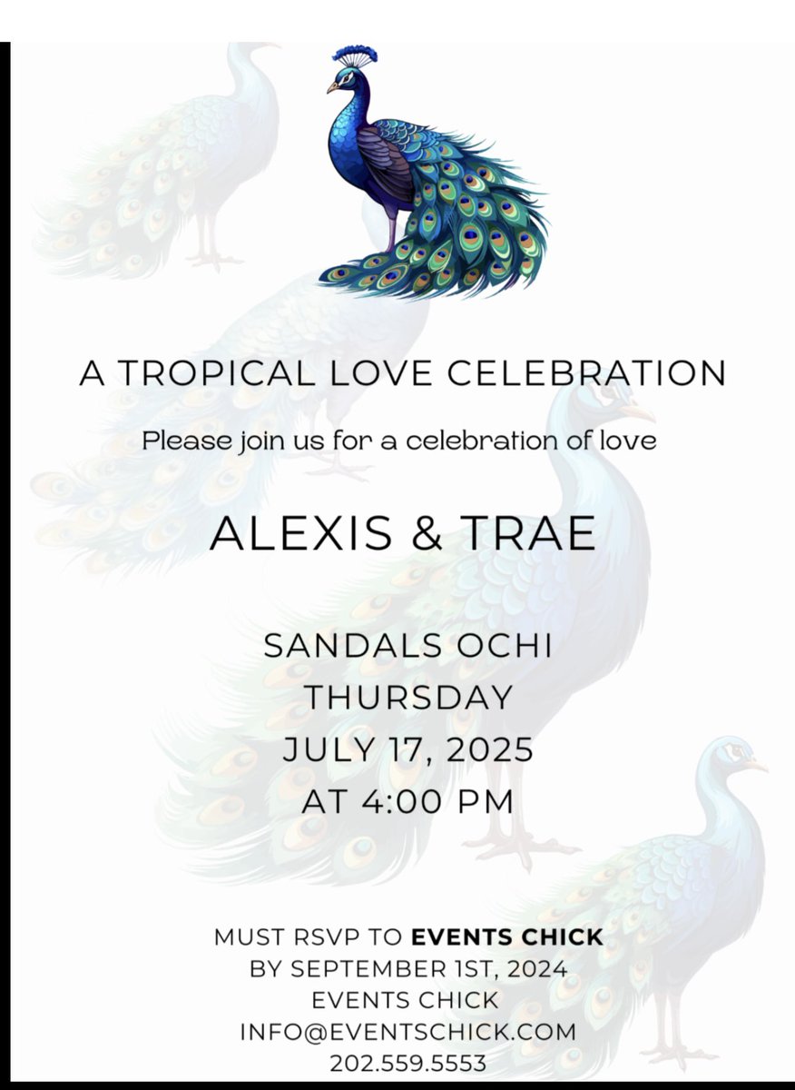 lexistyson's tweet photo. @RebyHardy on behalf of @trae_fields  and my self would love for you and your  husband @MATTHARDYBRAND  to attend or wedding https://t.co/SYErJgK2LF