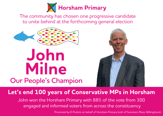 HorshamPrimary's tweet photo. We've chosen our People's Champion!!
Horsham Primary supporters decided yesterday, 12th June to unite behind John Milne / Liberal Democrats.
#horshamprimary #eastwightprimary #southdevonprimary #horsham #HonestPolitics #mpwatch https://t.co/fO8INUVfXr