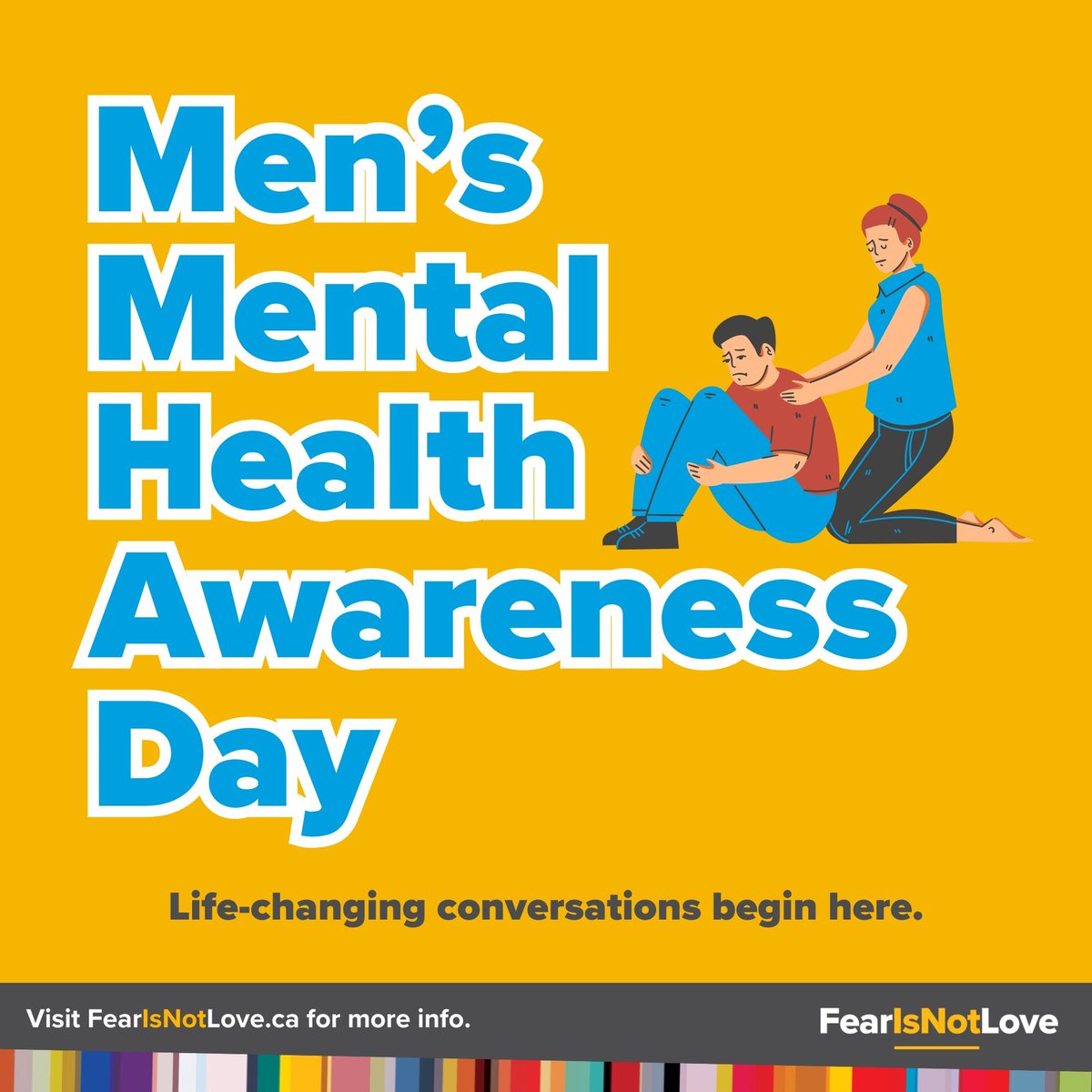 fear_isnotlove's tweet photo. Today is #MensMentalHealthAwarenessDay 💚
Reminder that it’s okay to not be okay. There’s strength in vulnerability and in knowing that you are not alone. We’re here for you 🫂
Every human has the right to feel safe, respected, supported and loved 💜
#FearIsNotLove https://t.co/nzuAUJDmQM