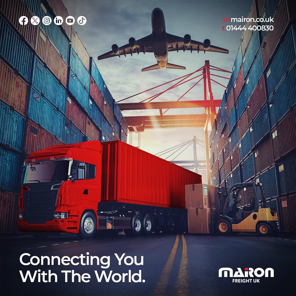 MaironFreightUK's tweet image. Mairon Freight bridges the globe one container at a time 🌎

Trust us to handle your cargo with expertise every step of the way 🫱🏻‍🫲🏽

💻 mairon.co.uk
📧 tommy@mairon.co.uk
☎️ 01444 400830

#MaironFreightUK #GlobalLogisticsPartner #FreightManagement #3PLServices