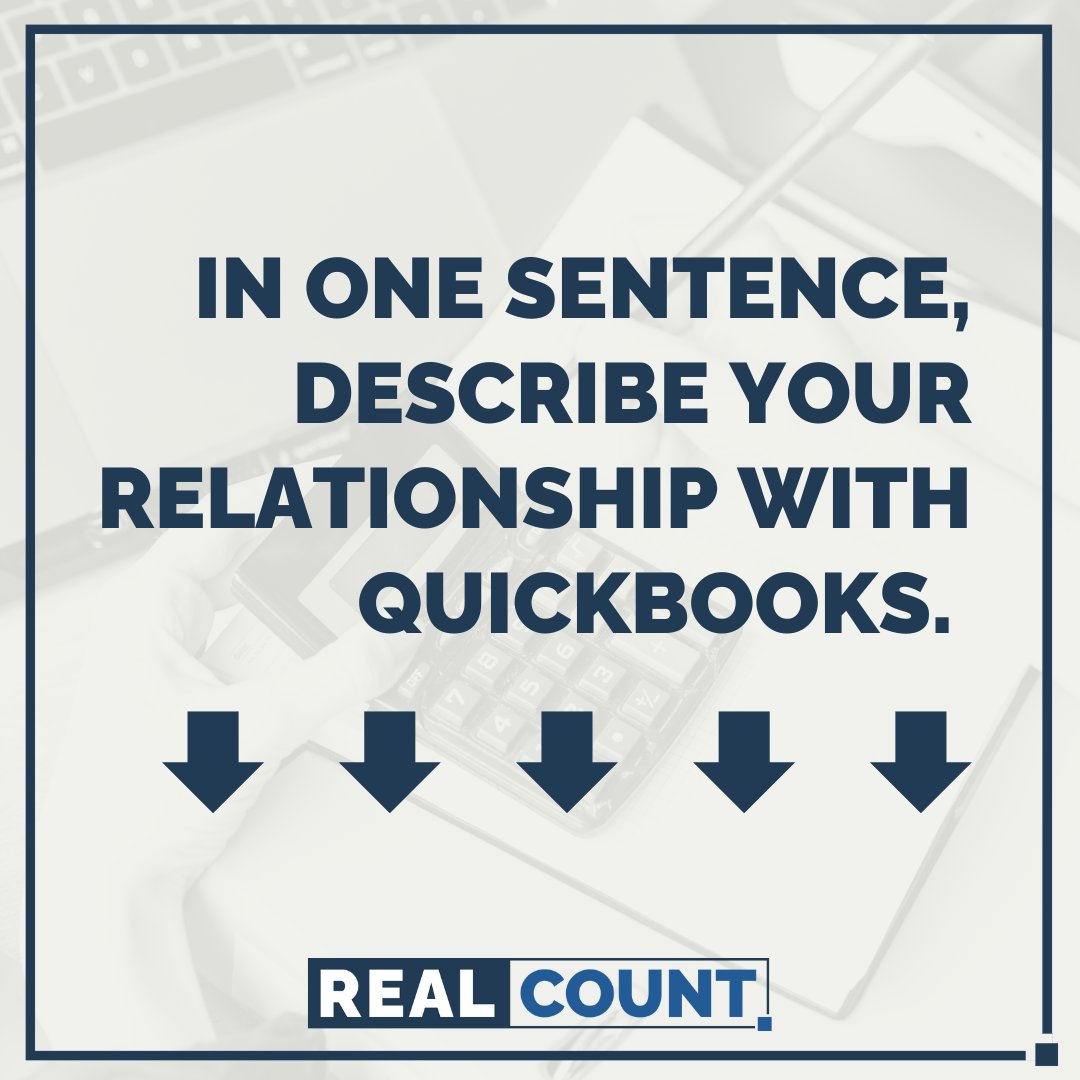 Over the years of talking to real estate business owners, we've learned that many of you have a strained relationship with QuickBooks, to say the least. 

We want to see how creative your answers can get in the comments!

bit.ly/3WKsdyI #challenge #quickbooks #accounting