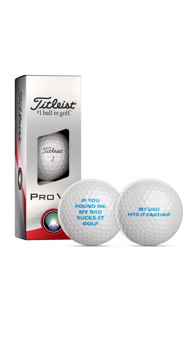 Give dad a gift he’ll actually use…and probably lose. $5 sleeves of custom Father’s Day Pro V1x golf balls are live!