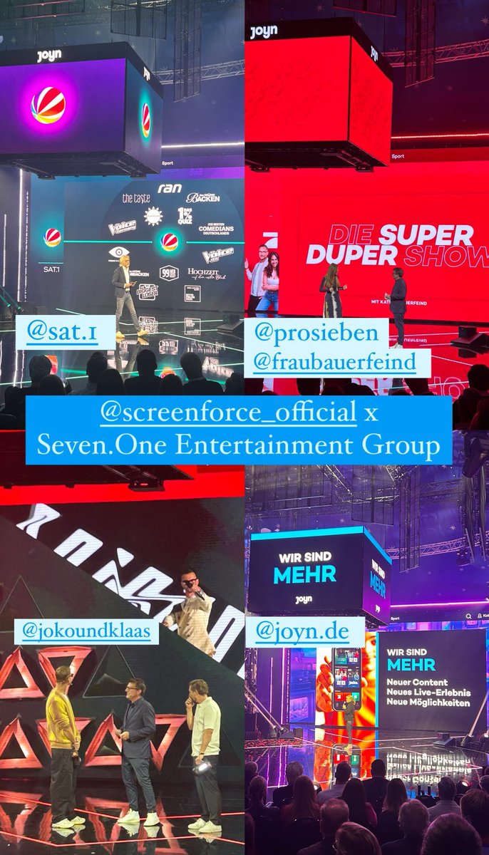 Sophifei's tweet image. Joko und Klaas bei den #screenforcedays 😍