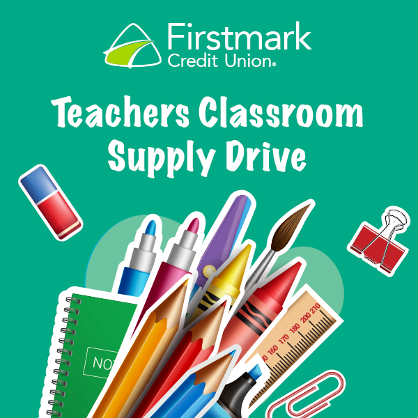 Help us empower our local educators with everything they need to start the academic year off strong. Drop off #SchoolSupplies or make cash donations at any Financial Center, now - June 28. Learn more: bit.ly/3Y3Ftx7 🖍️ <a href="/spurs/">San Antonio Spurs</a> <a href="/spurs_way/">Spurs Way</a> #SchoolSupplyDrive #FirstmarkCU