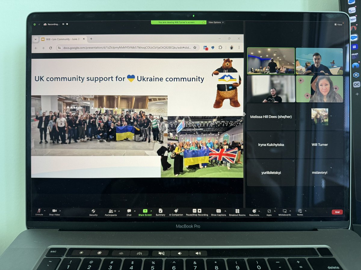 Oleh_Mykytyn's tweet photo. @SalesforceWill is rocking in-person in Lviv, Ukraine 🇺🇦 at @LvivSFDev event 🙌🏼

#UkrainianSFcommunity is very grateful our’s UK fam for the #standWithUkraine  🇬🇧

Thanks for joining online @steph_herrera_ @melissahilldees ❤️ https://t.co/AkmPWkraxE