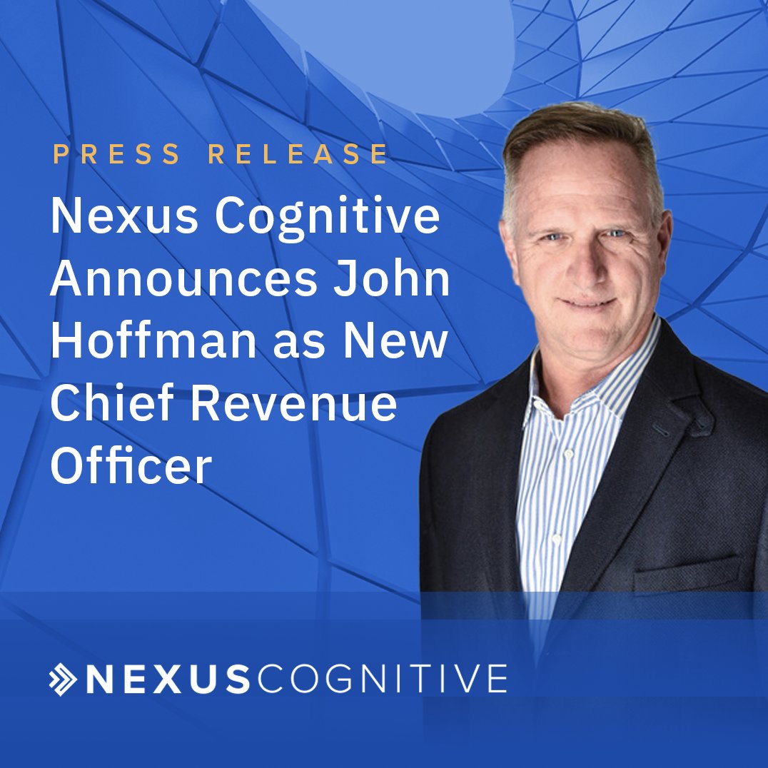 We're excited to announce John Hoffman has joined as our new Chief Revenue Officer! With his experience in Data and AI, and track record building successful sales and marketing organizations, John will drive our growth and expand our NexusOne platform. bit.ly/3Rs7P1V