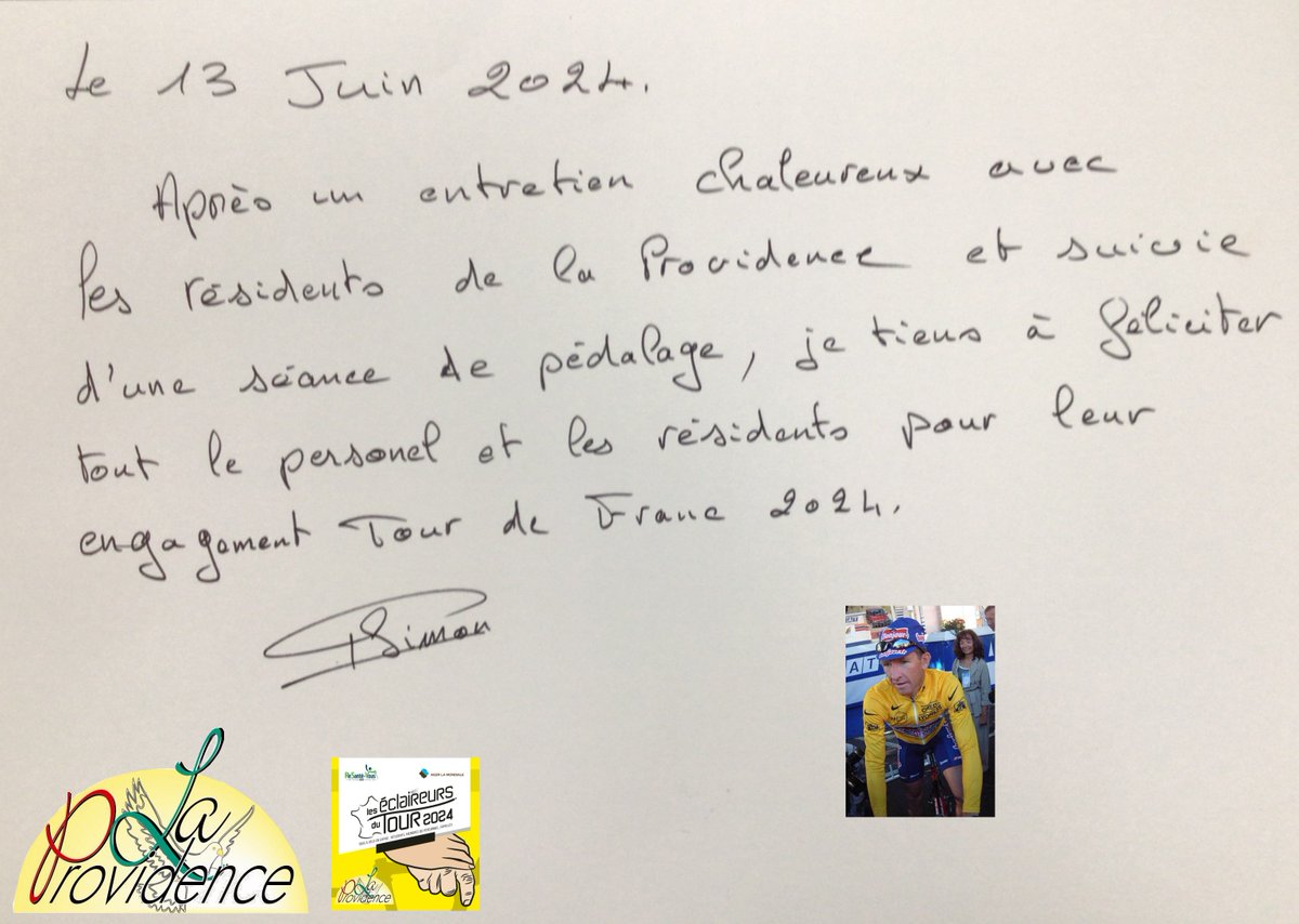 Pascal SIMON est venu nous parler du Tour de France à l'époque où il a été maillot jaune, la vie du tour et ce qu'il en perçoit aujourd'hui. #edt2024 #ReSantéVous #AgircArrco #ag2rlamondiale #EHPAD #troyes  #ehpadanimation #maisonderetraite #TourdeFrance2024 #maillotjaune