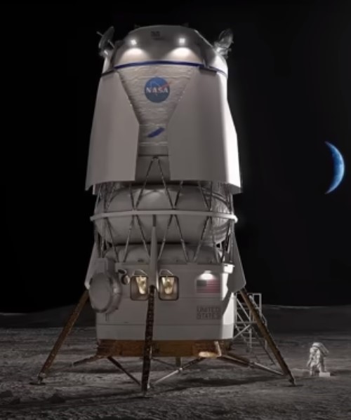 Una nueva réplica impresa en 3D,  el futuro módulo lunar tripulado de Blue Origin. Y otra novedad mas para mostrar en ExpoSat 24, la exposición del espacio que se amplía año tras año y que ya es un habitual  durante el Festival Aéreo Internacional de Gijón en el mes de julio.