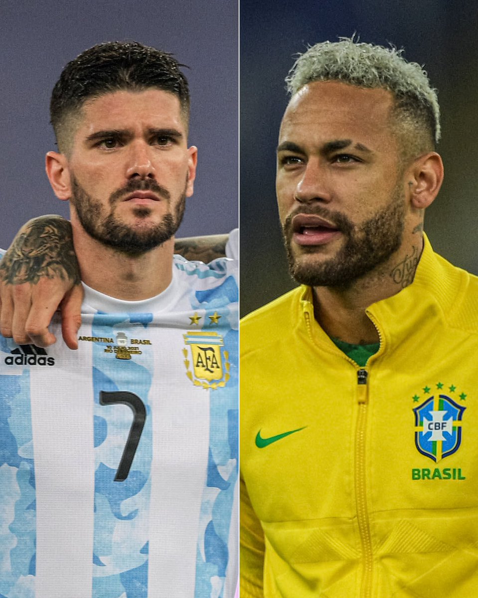 🚨🎙️| Rodrigo De Paul sobre Neymar na final da Copa América:

“O Neymar na final da Copa América foi o rival que mais me custou. Ele é um animal, eu disse a ele algumas coisas. 

No segundo tempo eu falei para ele: 'A verdade é que, maluco, você é um fenômeno. Não é só como você
