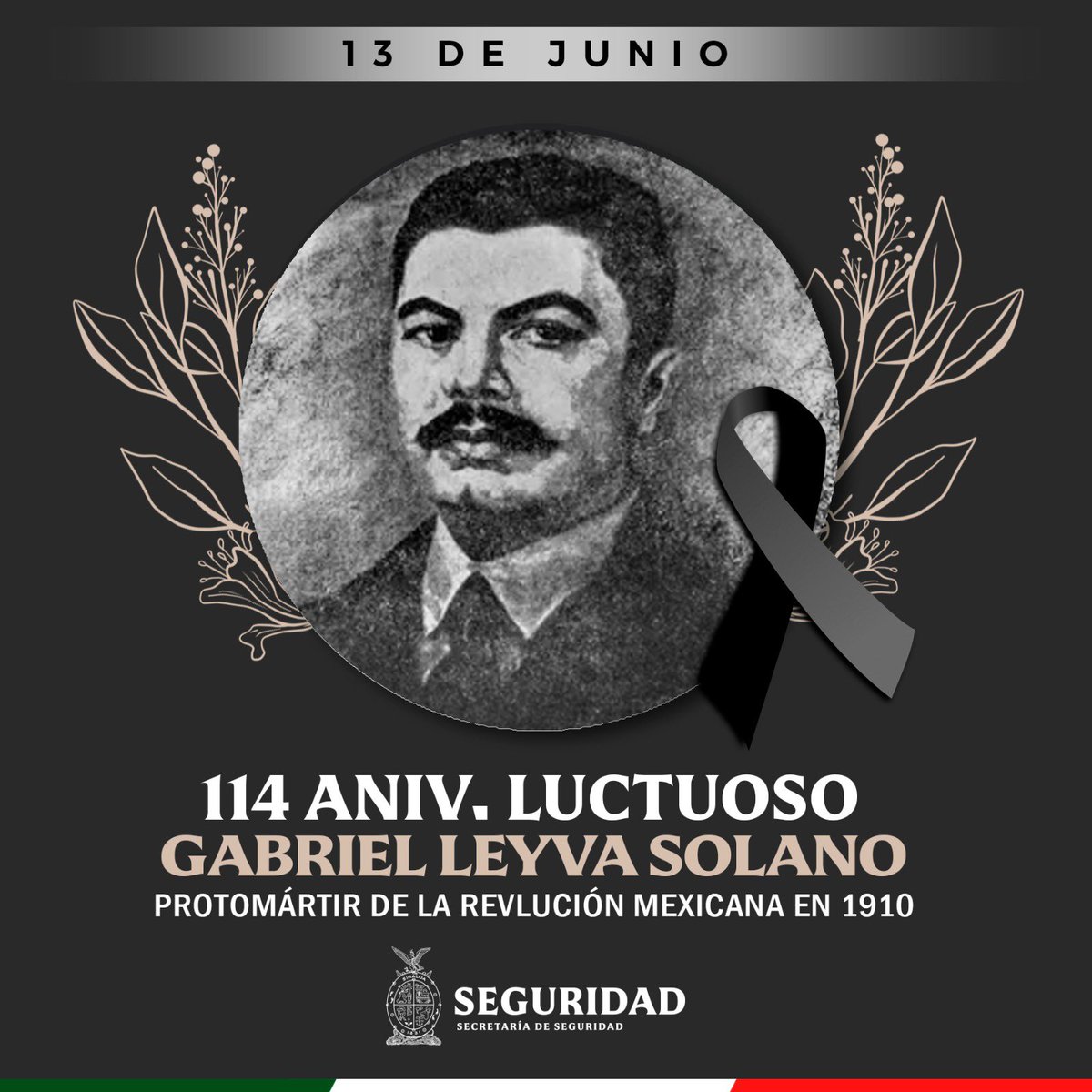 Aniversario luctuoso de Gabriel Leyva Solano.