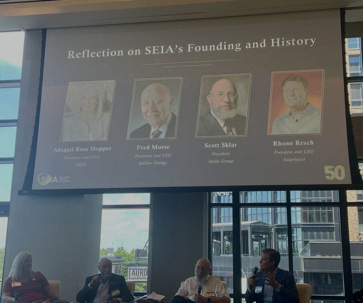 50 years of <a href="/SEIA/">Solar and Storage Industry</a> Executive Directors #goldengala ☀️