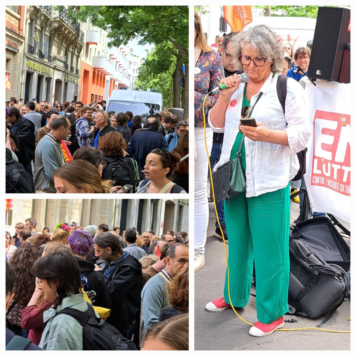 SNSP Syndicat National des scènes publiques (@snspscenes) on Twitter photo Véronique Lécullée, présidente du <a href="/SNSPscenes/">SNSP Syndicat National des scènes publiques</a> intervient lors de la mobilisation intersyndicale du spectacle vivant public du 13 juin "Le SNSP est déterminé à lutter par toutes les voies pour contrer le péril d’une politique excluante et mortifère". bit.ly/lutter-contre-… Véronique Lécullée, présidente du <a href="/SNSPscenes/">SNSP Syndicat National des scènes publiques</a> intervient lors de la mobilisation intersyndicale du spectacle vivant public du 13 juin "Le SNSP est déterminé à lutter par toutes les voies pour contrer le péril d’une politique excluante et mortifère". bit.ly/lutter-contre-…